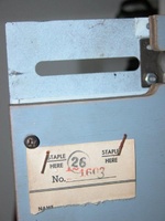 Image # 49546: Aces Top Playfield Serial Number 
(Playfield serial number tag possibly indicates 1603.)