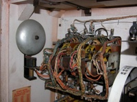 Image # 49541: Aces Top Inside Backbox - Detail 
(Cabinet serial number AH-1595.)