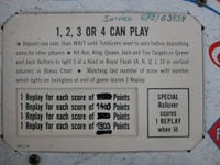 Image # 49533: Aces Top English Instruction Card