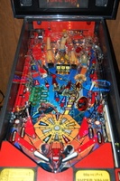 Image # 34607: Spider-Man� Prototype - Playfield 
(Photo is of a prototype game out on test.)
