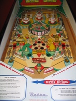 Image # 60422: King of Diamonds Gottlieb Licensing Prototype - Playfield 
(This game was hand-built and presented to Gottlieb in request for a license. )