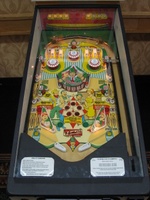 Image # 34668: King of Diamonds Stern Prototype - Illuminated Playfield 
(Photographed at Chicago Pinball Expo 2006.)