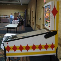 Image # 34670: King of Diamonds Stern Prototype - Cabinet - Right 
(Photographed at Chicago Pinball Expo 2006.)