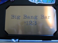 Image # 35183: Big Bang Bar Numbered Plaque