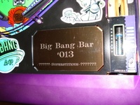 Image # 43276: Big Bang Bar Prototype - Serial Number Plaque 
(Serial number 013.)