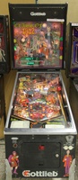 Image # 56661: Class of 1812 Cabinet - Front View 
(The large hand in the upper right corner of the playfield appears to be an after-factory replacement of a differnt style than factory-produced. )