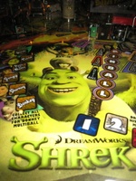 Image # 37803: Shrek� Sample Game - Playfield - Detail 
(Serial number E 216298.)