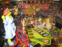 Image # 37804: Shrek� Sample Game - Left Playfield - Detail 
(Serial number E 216298.)