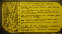 Image # 42317: Indiana Jones Sample Game - Instruction Card 
(Contains pre-release game instructions. Serial number E 216297.)