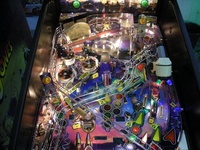 Image # 38841: CSI Prototype - Illuminated Upper Playfield 
(Serial number 221380.)