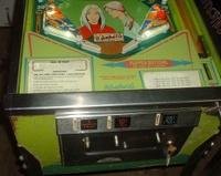 Image # 61908: College Queens Sample Game - Card Holder 
(Light green card holder. Serial number '1018 S'.)