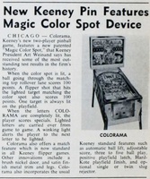 Image # 59851: Colorama Billboard New Game Announcement 
(The Billboard, Jan-4-1964, page 30)