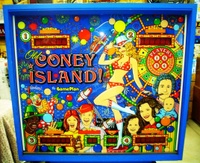 Image # 61996: Old Coney Island! Early Production Backglass 
(Serial number 1074.)