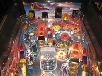 Image # 44116: Iron Man Sample Game - Upper Playfield 
(Serial number E 225185.)