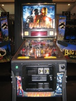 Image # 44131: Iron Man Sample Game - Cabinet - Front View 
(Serial number E 225185.)