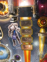 Image # 44124: Iron Man Sample Game - Playfield - Detail 
(Serial number E 225185.)