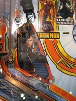 Image # 44126: Iron Man Sample Game - Playfield - Detail 
(Serial number E 225185.)