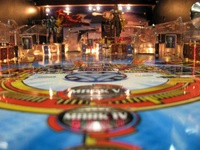 Image # 45188: Iron Man Playfield - Ball View 
(Serial number E 225266.)