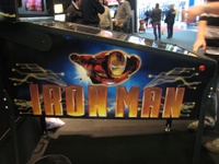 Image # 44129: Iron Man Sample Game - Cabinet - Left 
(Serial number E 225185.)