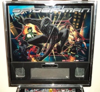 Image # 47795: Spider-Man� (Black Suited) Backbox - Front 
(Serial number 214536.)