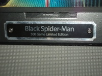 Image # 47796: Spider-Man� (Black Suited) Limited Edition Plaque 
(Serial number 214536.)