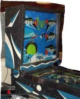 Image # 20511: Cosmos Early Production German Game 
(This is the black cabinet version, depicted in the flyer. This German version is serial number 1043, the 43rd game produced.)