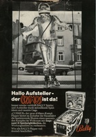 Image # 22560: Cosmos German Ad 
(From the German trade magazine M�nzautomat, May 1969.)