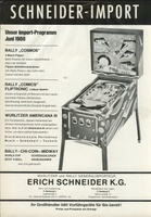 Image # 23612: Cosmos German Ad For Early Production Model 
(From the German trade magazine M�nzautomat, June 1969.)