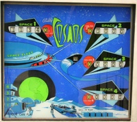 Image # 43639: Cosmos Backglass 
(Serial number 2438.)