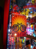 Image # 52350: AC/DC (Let There Be Rock Limited Edition) Left Cannon Diverter 
(The playfield has been raised in this image. Serial number 234387.)