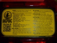 Image # 52410: AC/DC (Let There Be Rock Limited Edition) Instruction Card 
(Serial number 234387.)