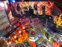 Image # 52346: AC/DC (Let There Be Rock Limited Edition) Upper Right Playfield 
(The playfield has been raised in this image. Serial number 234387.)