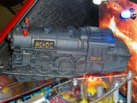 Image # 52348: AC/DC (Let There Be Rock Limited Edition) Rock N Roll Train 
(The playfield has been raised in this image. Serial number 234387.)