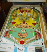 Image # 12200: Cowboy Playfield 
(This game has light shields colored two-tone green.)