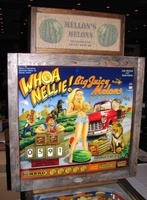 Image # 64776: Whoa Nellie! Big Juicy Melons� Backglass and Topper 
(Serial number 4030-3. Photographed at Chicago Expo 2012.)