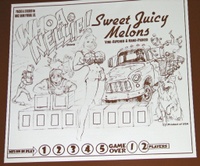 Image # 64795: Whoa Nellie! Big Juicy Melons� Original Backglass Artwork 
(Photographed from a projected display at Pinball Expo 2009 in Chicago.)