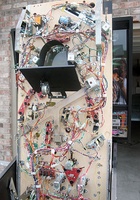 Image # 28844: Creature from the Black Lagoon Playfield Underside Prototype 
(Note the Red circuit boards, indicating a prototype.)