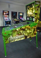 Image # 66030: The Avengers Hulk (Limited Edition) Cabinet - Right 
(The after-factory speakers have been removed from this image. Serial number 238469.)