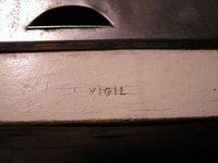 Image # 28858: Cross Town Serial Number? 
(Cabinet appears to have only the white base coating, without webbing.)