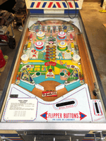 Image # 78450: Cross Town Sample Game - Playfield 
(A thin polycarbonate sheet has been placed on this playfield to protect it from further wear. Serial number 01017 S.)