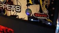 Image # 62968: Metallica Master of Puppets (Limited Edition) Backglass - Round Holographic Sticker 
(Cabinet serial number E241334.)