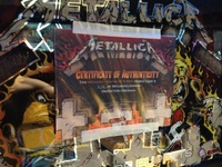 Image # 60134: Metallica Master of Puppets (Limited Edition) Certificate of Authenticity 
(Game 170 of 500.)