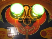 Image # 41394: Crossword Illuminated Playfield - Detail 
(Serial number 41600.)
