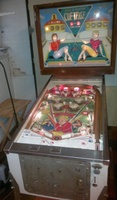 Image # 61340: Cue-Tease Cabinet - Front View 
(This cabinet has been repainted but is included to show its other features.)