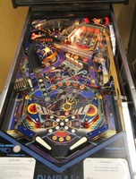 Image # 56669: Cybernaut Playfield 
(The black rubber rings are not the original color for this game.)