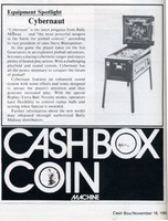 Image # 70140: Cybernaut Cash Box Article 
(Cash Box, Nov-16-1985, page 42)