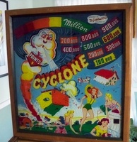 Image # 39863: Cyclone Backglass 
(Serial number 053123C.)