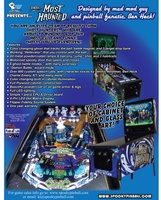 Image # 62268: America's Most Haunted Flyer 
(The game with the blue cabinet is shown here with a prototype backglass.)