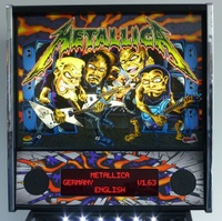Image # 65399: Metallica (Pro LED) Illuminated Backglass 
(Serial number E249370.)