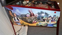 Image # 66979: The Wizard of Oz 75th Anniversary Edition Cabinet - Left 
(The ball shooter assembly on this game was not installed by the manufacturer.)